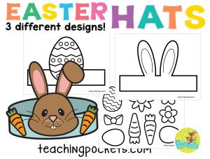 Free Printable Easter Bunny Hat Template for Kids – Teaching Pockets