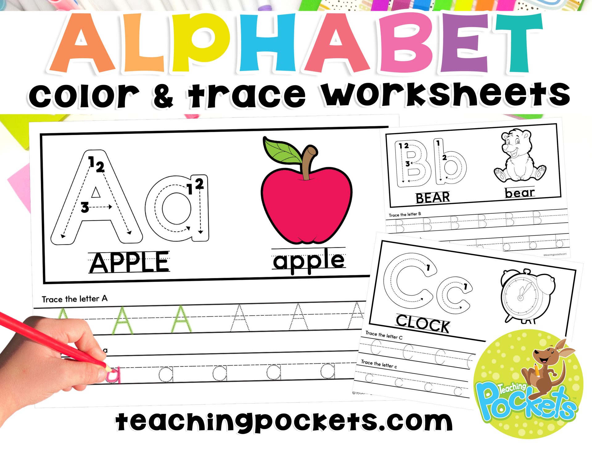 The Best Alphabet Tracing Worksheets for Preschoolers – Teaching Pockets