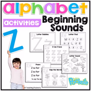 Letter Recognition & Letter Sound | ABC Book & Poem | Letter Tracing | Letter Z