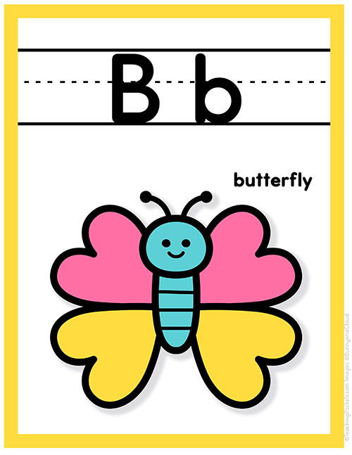 Free Simple Alphabet Posters for Kids – Teaching Pockets
